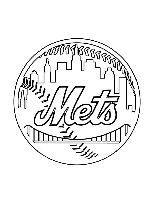 Ny Mets Logo Coloring Pages